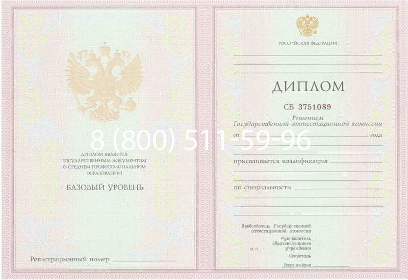 Купить Диплом о среднем образовании 2003-2006 годов в Северодвинске
